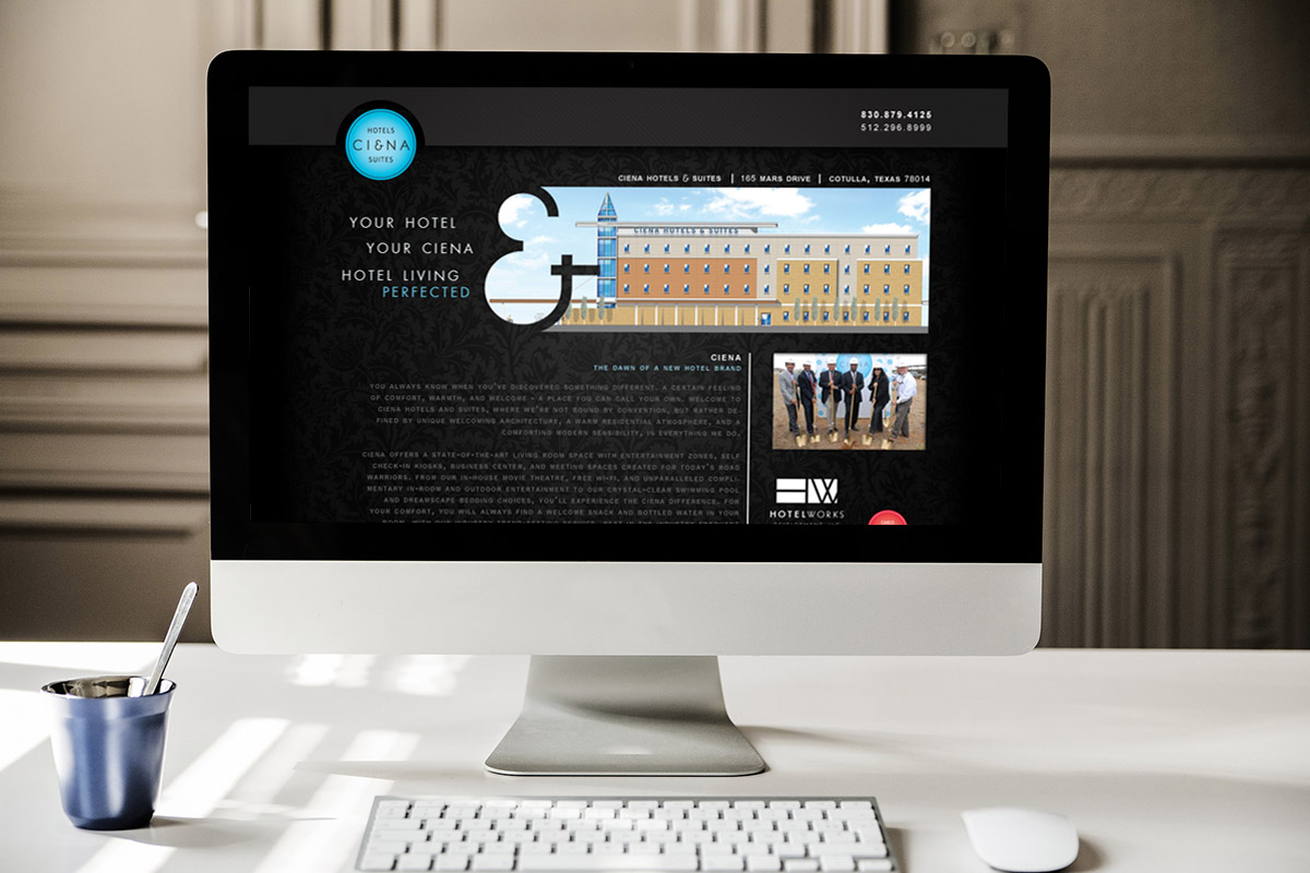 Ciena Hotels Landing Page