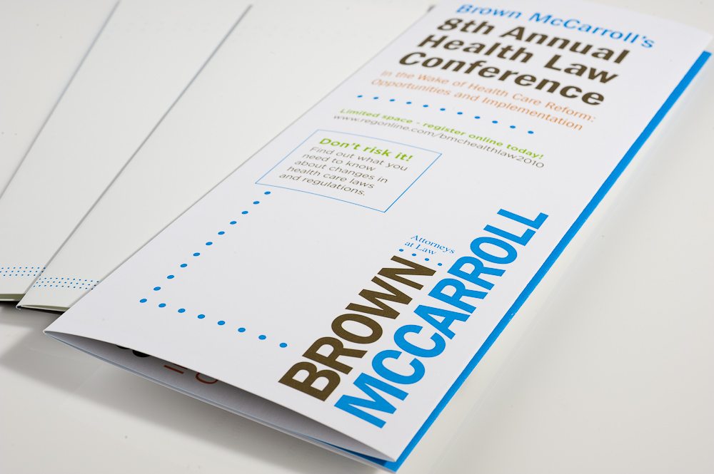 Brown McCarroll Conference Brochure Mailer