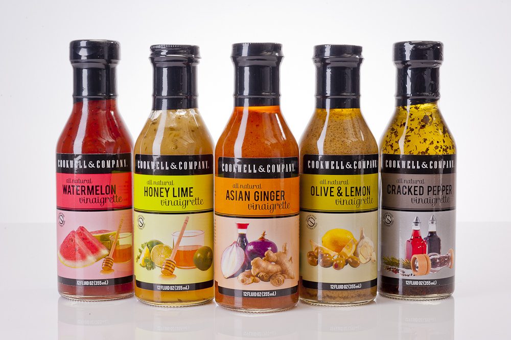 Cookwell & Company salad dressing label design