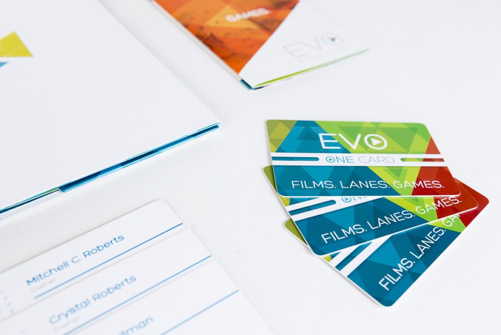 EVO sales kit design (play cards)