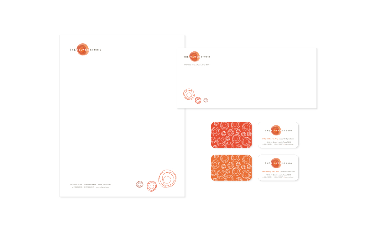 Flower Studio Logo, Business Card & Letterhead