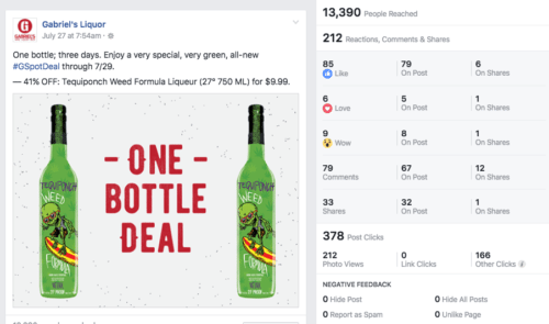 Gabriels Social Post - One Bottle Deal