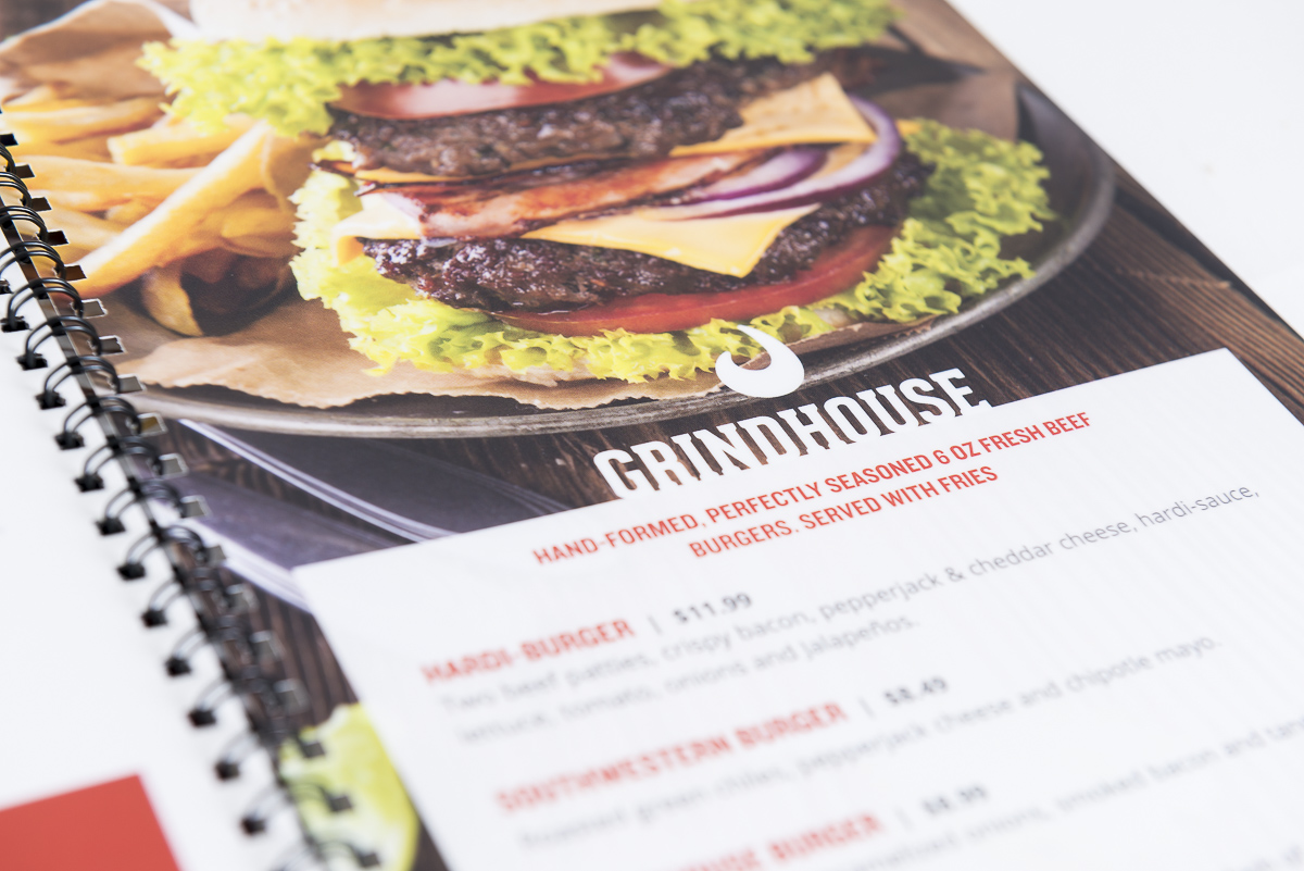 Hardihoods Menu Design (burgers)