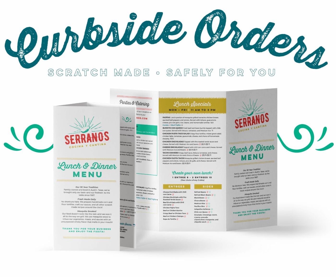 Serranos Curbside Print Menu