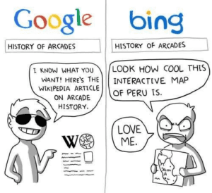 Google v. Bing comic