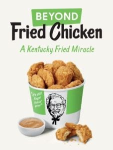Beyond Meat and KFC co-branding