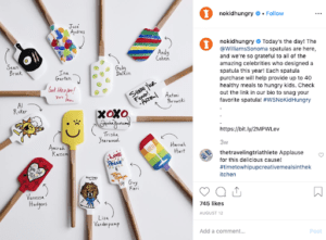 No Kid Hungry Instagram Post