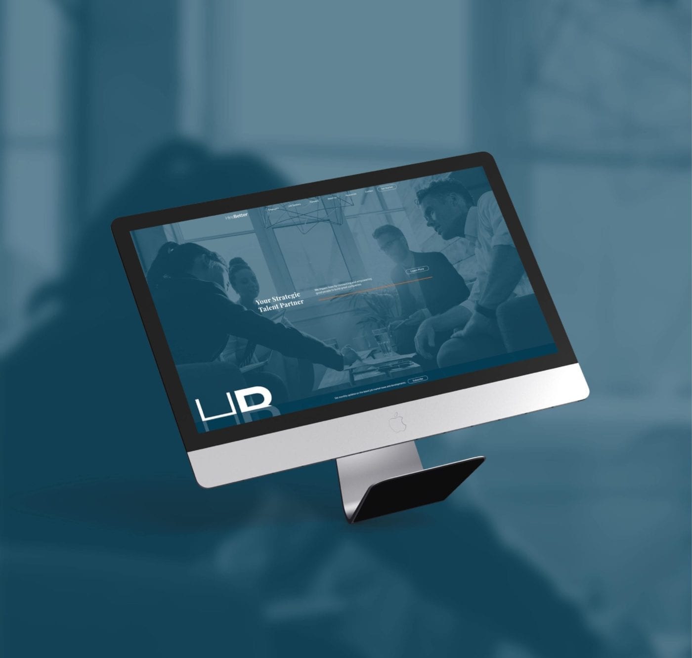 HireBetter Website Image Mock Up - Computer Screen