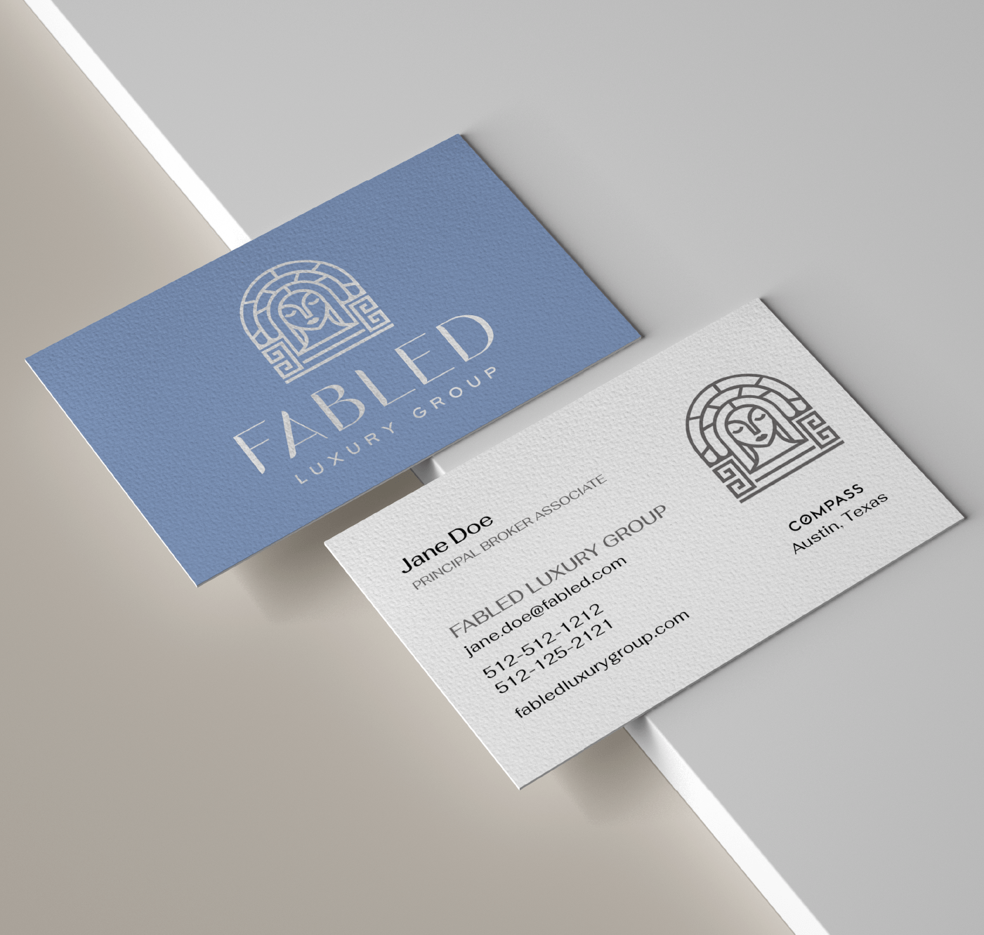 Fabled Luxury Group Business Card Example